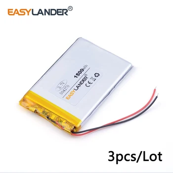 3pcs /Lot 504270 1500 mah 3.7v lithium Li ion polymer rechargeable battery interphone GPS vehicle traveling data recorder PAD
3pcs /Lot 504270 1500 mah 3.7v lithium Li ion polymer rechargeable battery interphone GPS vehicle traveling data recorder PAD