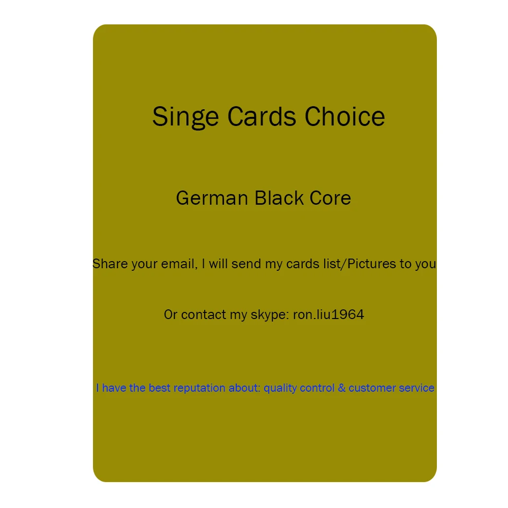 Ron's individual magical proxy playing Cards Choice Best Quality and Customer Service Board Game Gathering Deck Cards
Ron's individual magical proxy playing Cards Choice Best Quality and Customer Service Board Game Gathering Deck Cards