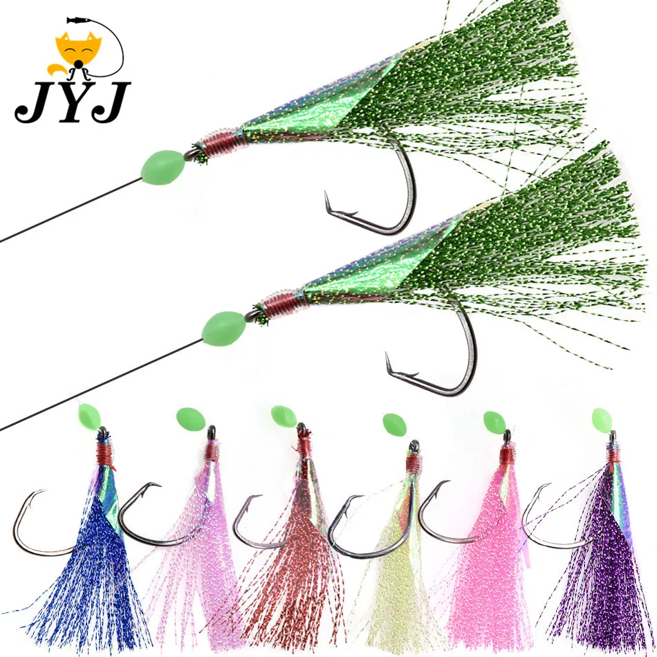 JYJ 2Pcs/Set Hook size 5/0 sea fishing sabiki big string hook artificial jig sabiki hooks for ocean rock fishing
JYJ 2Pcs/Set Hook size 5/0 sea fishing sabiki big string hook artificial jig sabiki hooks for ocean rock fishing
