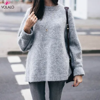 2019 Spring Winter Women Sweaters Wool Long Sleeve Tops O-Neck Warm Pullovers Knitted Loose Sweaters Loose Tops
2019 Spring Winter Women Sweaters Wool Long Sleeve Tops O-Neck Warm Pullovers Knitted Loose Sweaters Loose Tops