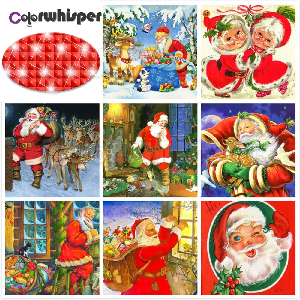 ColorWhisper Diamond Paint Full Square / Round Daimond Painting "Christmas Santa Claus Gifts" Mosaic Rhinestone Embroidery 722DP
ColorWhisper Diamond Paint Full Square / Round Daimond Painting "Christmas Santa Claus Gifts" Mosaic Rhinestone Embroidery 722DP
