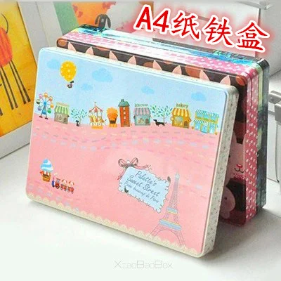 Size:310x230x30mmA 4 paper super large storage box/ flat iron sheet office stationery tin decoration box packaging box
Size:310x230x30mmA 4 paper super large storage box/ flat iron sheet office stationery tin decoration box packaging box