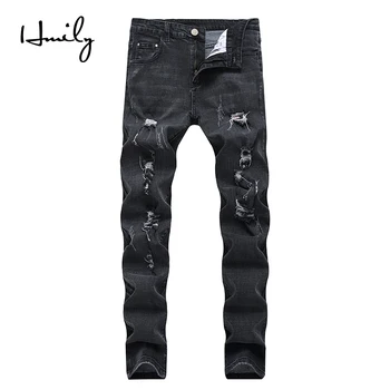 HMILY New Jean Fashion Hole Jeans Men Long Trousers Embroidered Cotton Classic Straight Jeans for Male Plus size
HMILY New Jean Fashion Hole Jeans Men Long Trousers Embroidered Cotton Classic Straight Jeans for Male Plus size