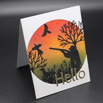 ZhuoAng Heroic hunter Metal cutting mold scrapbook album embossing DIY paper card making decorative mold process 
ZhuoAng Heroic hunter Metal cutting mold scrapbook album embossing DIY paper card making decorative mold process