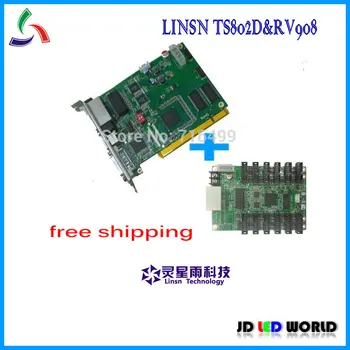 Linsn sending card TS802 and Linsn receiving card RV908M full color video led display screen controller
Linsn sending card TS802 and Linsn receiving card RV908M full color video led display screen controller