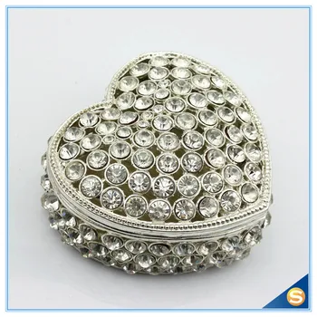 Vintage Heart Shape Rhinestone with Enamel Trinket Box Big Crystal Package Gift Box Wholesales
Vintage Heart Shape Rhinestone with Enamel Trinket Box Big Crystal Package Gift Box Wholesales
