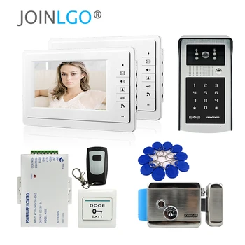 FREE SHIPPING 7" LCD Screen Video Intercom Door Phone Kit 2 Monitors+ Outdoor RFID Keypad Doorbell Camera + Electric Door Lock
FREE SHIPPING 7" LCD Screen Video Intercom Door Phone Kit 2 Monitors+ Outdoor RFID Keypad Doorbell Camera + Electric Door Lock