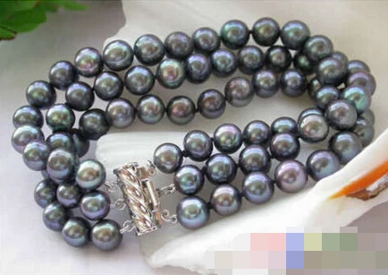 Hot sell ->@@ > 12661 3ROW BLACK ROUND FRESHWATER CULTURED PEARL BRACELET -Top quality free shipping
Hot sell ->@@ > 12661 3ROW BLACK ROUND FRESHWATER CULTURED PEARL BRACELET -Top quality free shipping