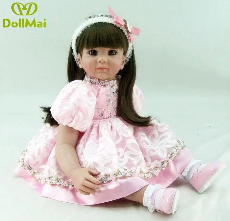 60cm Silicone Reborn Baby Doll Toys 24inch Vinyl Princess Toddler girl real baby Dolls Kids Birthday Gift bebe bonecas
60cm Silicone Reborn Baby Doll Toys 24inch Vinyl Princess Toddler girl real baby Dolls Kids Birthday Gift bebe bonecas
