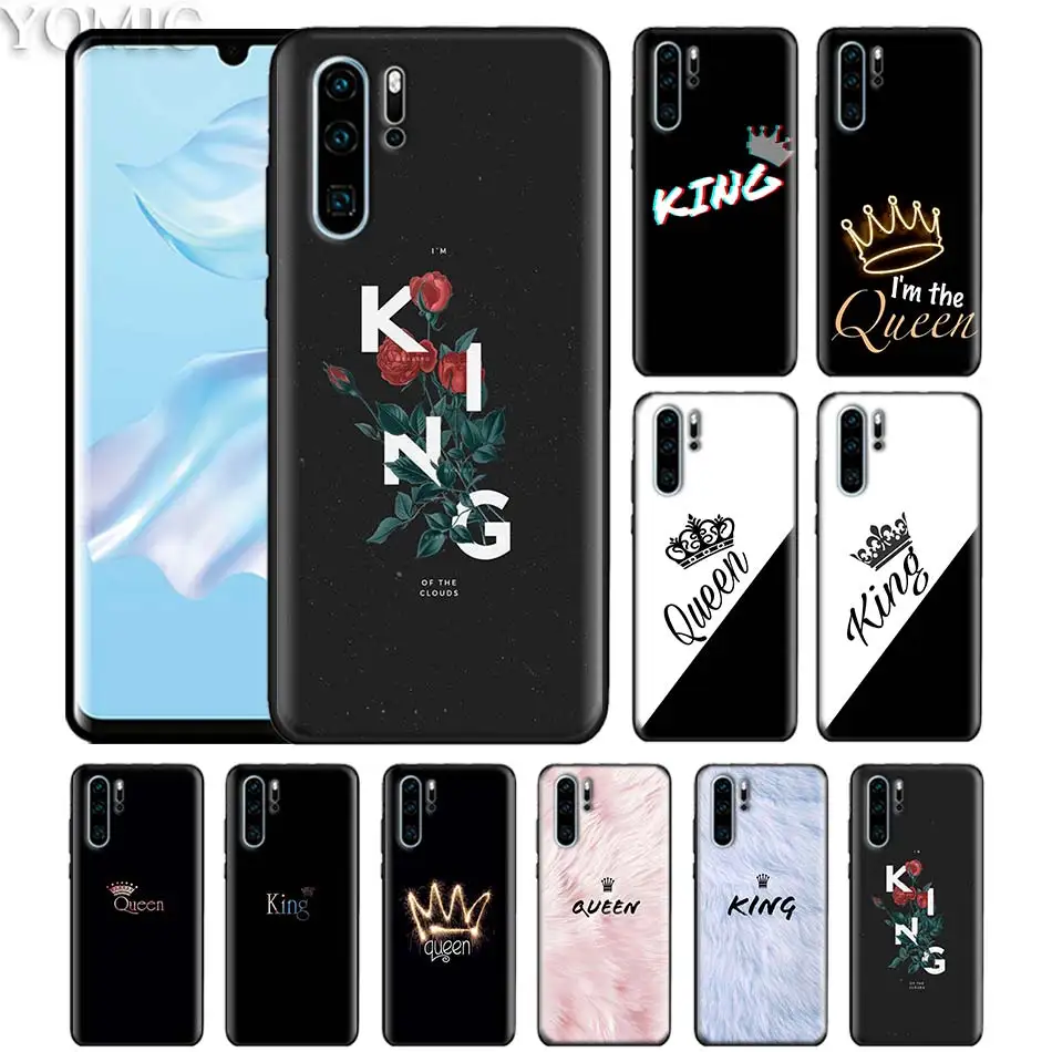 King Queen Couple Black Case for Huawei P20 P Smart + 2019 P30 P10 P9 Nova 5i 5 Mate 10 20 Lite Pro Silicone Phone Cover Casos
King Queen Couple Black Case for Huawei P20 P Smart + 2019 P30 P10 P9 Nova 5i 5 Mate 10 20 Lite Pro Silicone Phone Cover Casos