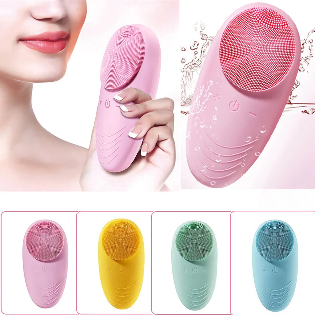 Electric Face Cleansing Brush Rechargeable Silicone Facial Cleansing Deep Pore Cleaning Water-Resistant Vibrating MassagerF5.29
Electric Face Cleansing Brush Rechargeable Silicone Facial Cleansing Deep Pore Cleaning Water-Resistant Vibrating MassagerF5.29