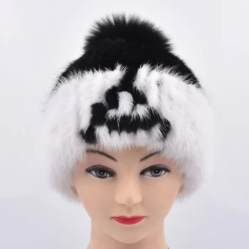 Genuine Mink Fur Hats female woman Cap Nature women's Winter alphabet Headgear skullies Fox fur ball beanies
Genuine Mink Fur Hats female woman Cap Nature women's Winter alphabet Headgear skullies Fox fur ball beanies