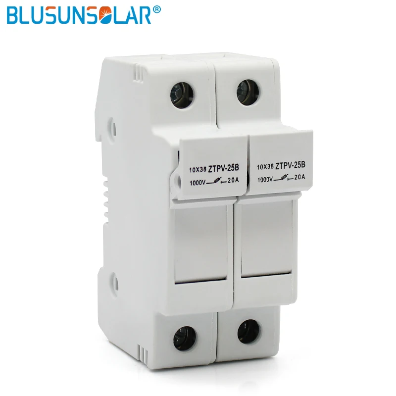 10pcs 1000V DC 10x38mm Solar PV Double Fuse Holder Double DC Fuse Holder for Solar System Protection
10pcs 1000V DC 10x38mm Solar PV Double Fuse Holder Double DC Fuse Holder for Solar System Protection