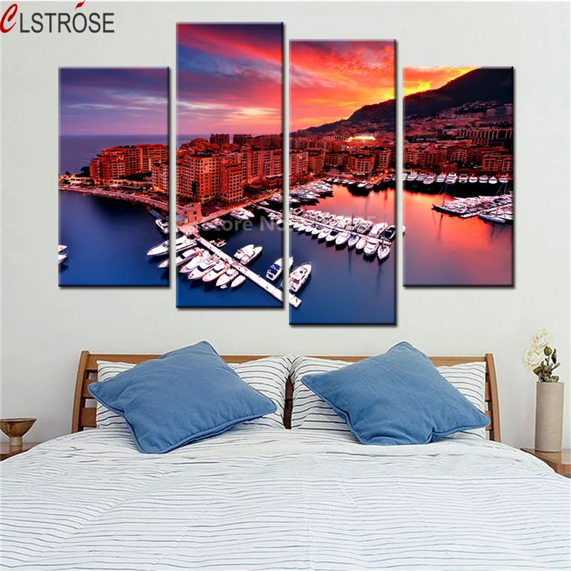 CLSTROSE 4 Panels Beach Boat Holiday Wall Art Prints Painting Seaview Decoration Canvas Pictures For Living Room Unframed
CLSTROSE 4 Panels Beach Boat Holiday Wall Art Prints Painting Seaview Decoration Canvas Pictures For Living Room Unframed
