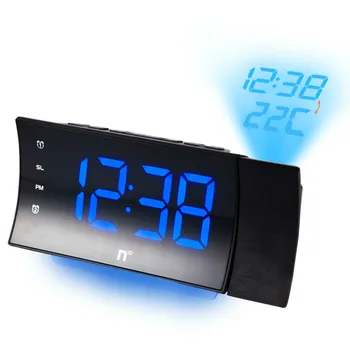 Projection Snooze Electronic Alarm Clock USB Timer Temperature Led Display Digital Radio Night Light Bedside Desktop Rotating
Projection Snooze Electronic Alarm Clock USB Timer Temperature Led Display Digital Radio Night Light Bedside Desktop Rotating