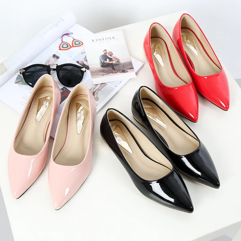 Shallow Slip-On ballet Ballet Flats autumn Office & Career new Lace-Up spring Pointed Toe flat PU Patent Leather fashion women
Shallow Slip-On ballet Ballet Flats autumn Office & Career new Lace-Up spring Pointed Toe flat PU Patent Leather fashion women