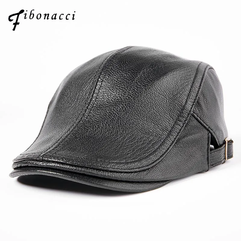 Fibonacci First layer Sheepskin Genuine Leather Newsboy Cap Duckbill Shape Vintage Flat Autumn Winter Cap Man Beret Hat
Fibonacci First layer Sheepskin Genuine Leather Newsboy Cap Duckbill Shape Vintage Flat Autumn Winter Cap Man Beret Hat