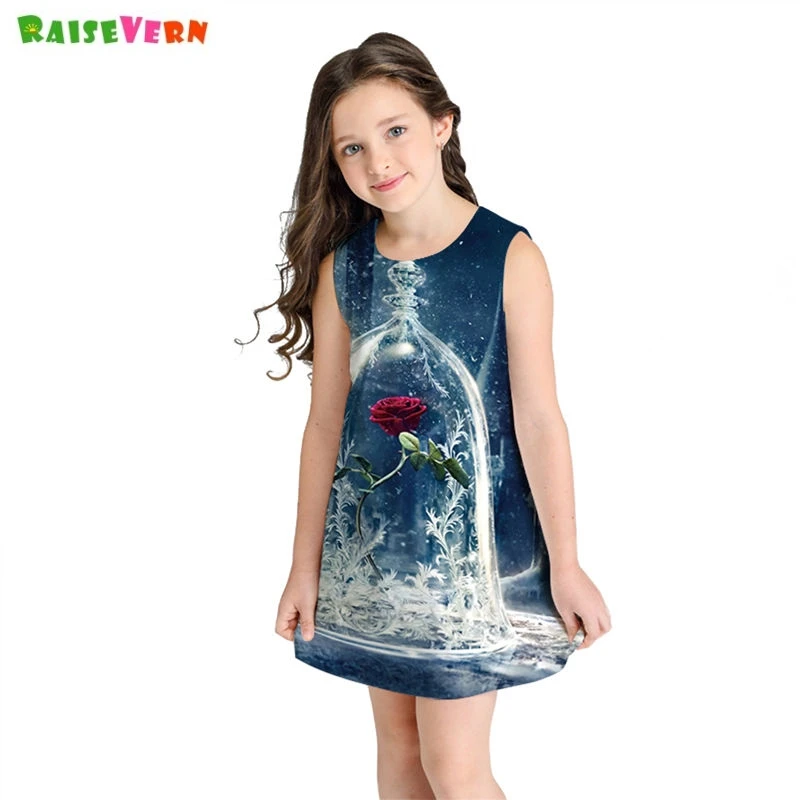 Rose Flower Girls Dress Summer Children Princess Dresses Sleeveless Teenagers Girls 8 9 10 11 Years Beach Party Dress Sundress
Rose Flower Girls Dress Summer Children Princess Dresses Sleeveless Teenagers Girls 8 9 10 11 Years Beach Party Dress Sundress