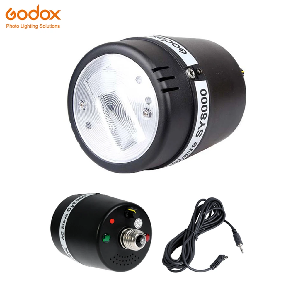 GODOX AC Slave Flash Lamp Sy8000 for Studio Photo Light 72WS 110 V or 220 V voltage before you order pls confirm it
GODOX AC Slave Flash Lamp Sy8000 for Studio Photo Light 72WS 110 V or 220 V voltage before you order pls confirm it
