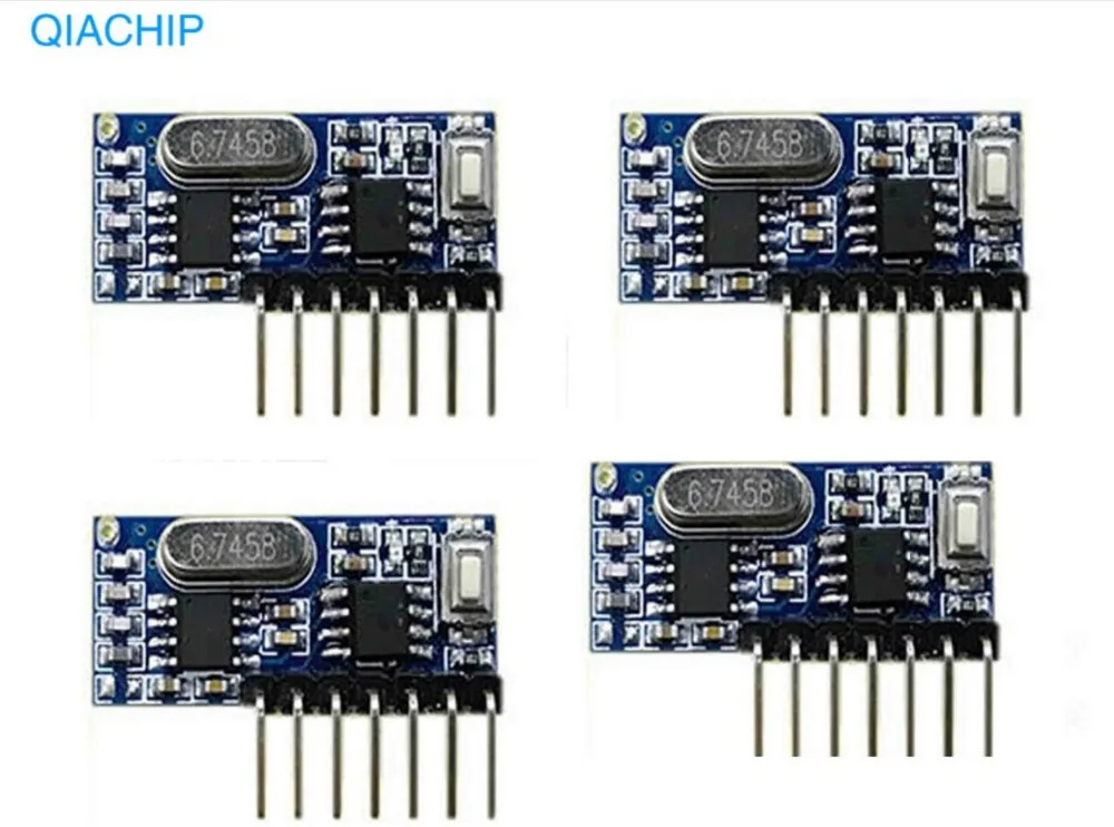 4 Pcs 433Mhz Wireless Remote Control Switch 4CH RF Relay EV1527 Encoding Learning Module For Light Relay Receiver Diy Kit
4 Pcs 433Mhz Wireless Remote Control Switch 4CH RF Relay EV1527 Encoding Learning Module For Light Relay Receiver Diy Kit