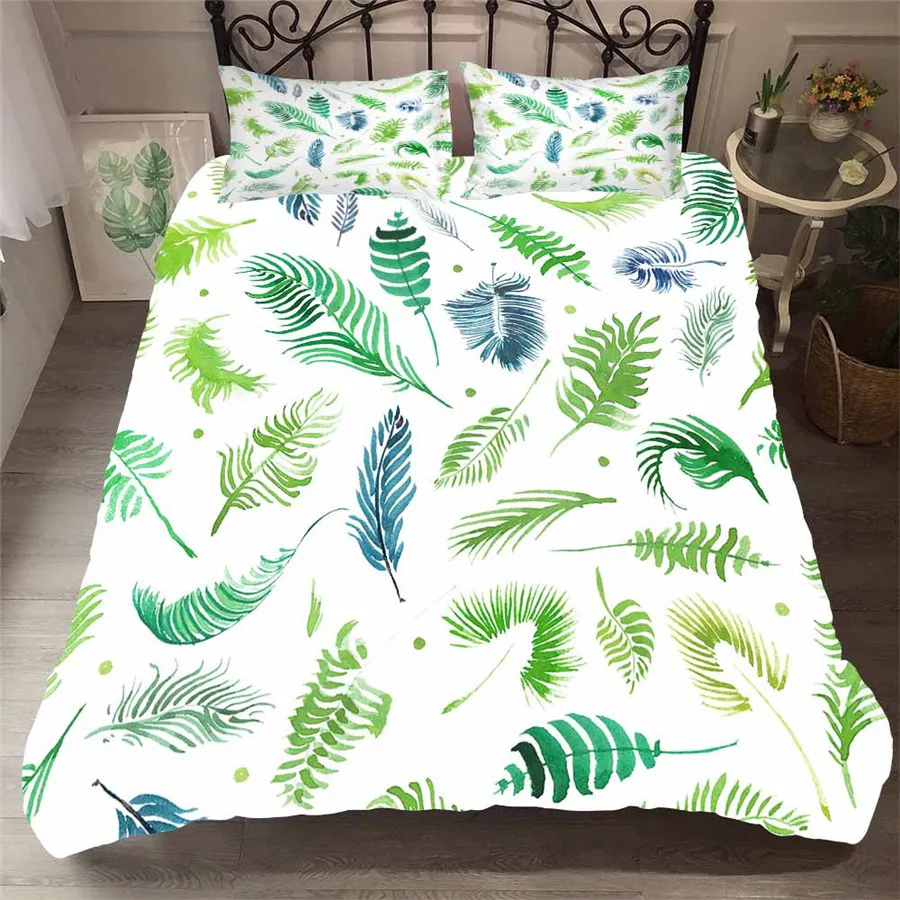 A Bedding Set 3D Printed Duvet Cover Bed Set Tropical Green Plant Home Textiles for Adults Bedclothes with Pillowcase #RDZW24
A Bedding Set 3D Printed Duvet Cover Bed Set Tropical Green Plant Home Textiles for Adults Bedclothes with Pillowcase #RDZW24