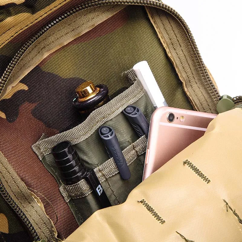 30L Outdoor Military Tactical Backpack Molle Bag Army Sport Rucksack Climbing Camping Trekking Storage Camouflage Bag BP0272 (17)