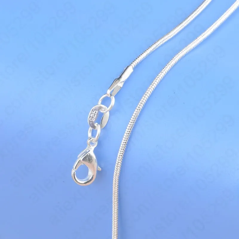 Jewelry Findings 16"-30" Necklace Chains 925 Sterling Silver 1.2MM Snake Chain+Lobeter Clasp Jewellery Sets For Pendant
Jewelry Findings 16"-30" Necklace Chains 925 Sterling Silver 1.2MM Snake Chain+Lobeter Clasp Jewellery Sets For Pendant