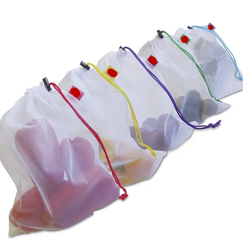 5pcs/lot Reusable Mesh Produce Bags Vegetable Fruit Toys Storage Pouch Black Rope Double-Stitched Grocery Organizer Bag
5pcs/lot Reusable Mesh Produce Bags Vegetable Fruit Toys Storage Pouch Black Rope Double-Stitched Grocery Organizer Bag