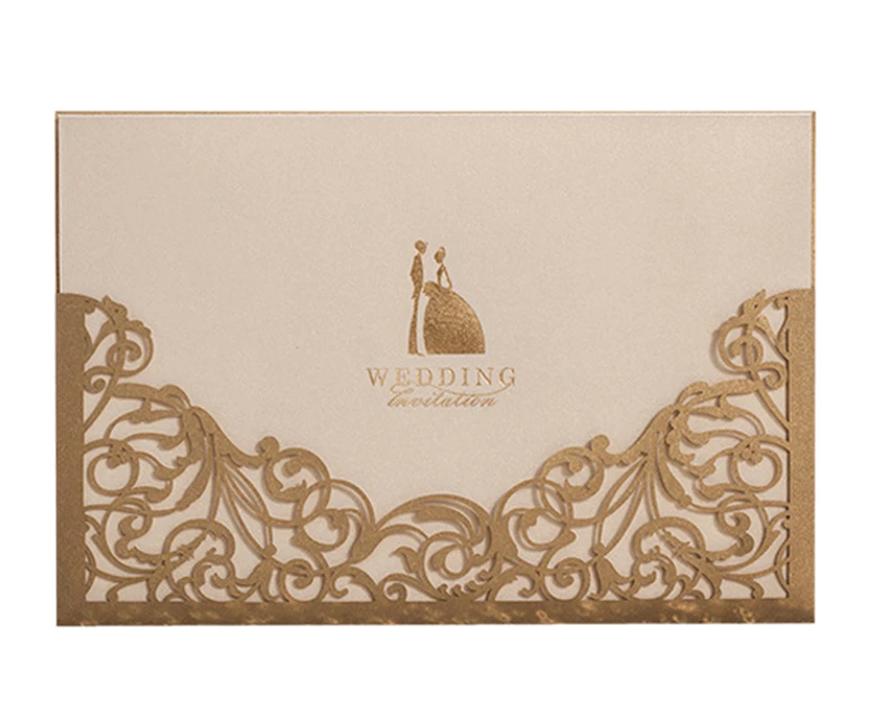 5 x 7inch 100Pcs Gold & Red Laser Cut Wedding Invitations Card, Blank Bridal Shower Invitation Cards Pocket Lot with Envelopes
5 x 7inch 100Pcs Gold & Red Laser Cut Wedding Invitations Card, Blank Bridal Shower Invitation Cards Pocket Lot with Envelopes