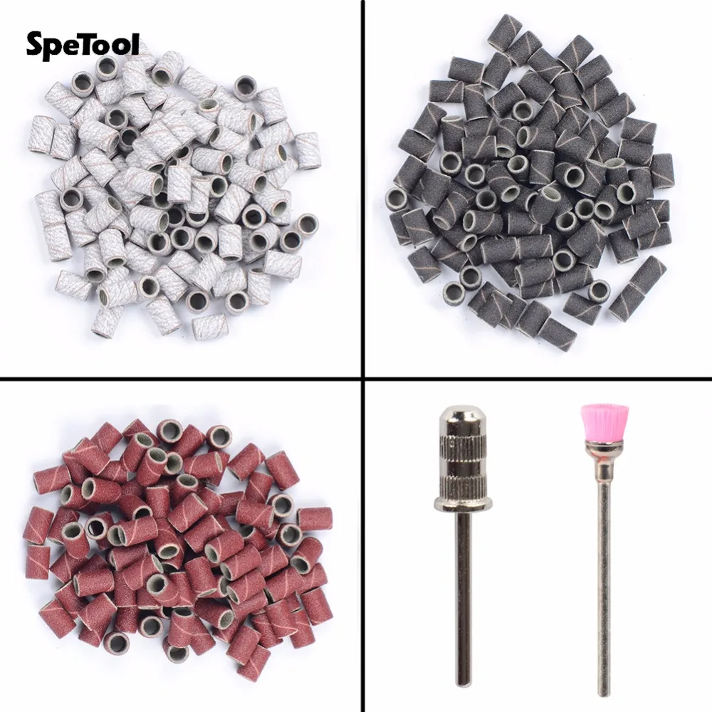 SpeTool Advanced 100pcs/lot Sanding Bands+1pc Mandrel+1pc Rotary Brush Manicure Pedicure Set Kit For Electric Nail Drill Callus
SpeTool Advanced 100pcs/lot Sanding Bands+1pc Mandrel+1pc Rotary Brush Manicure Pedicure Set Kit For Electric Nail Drill Callus
