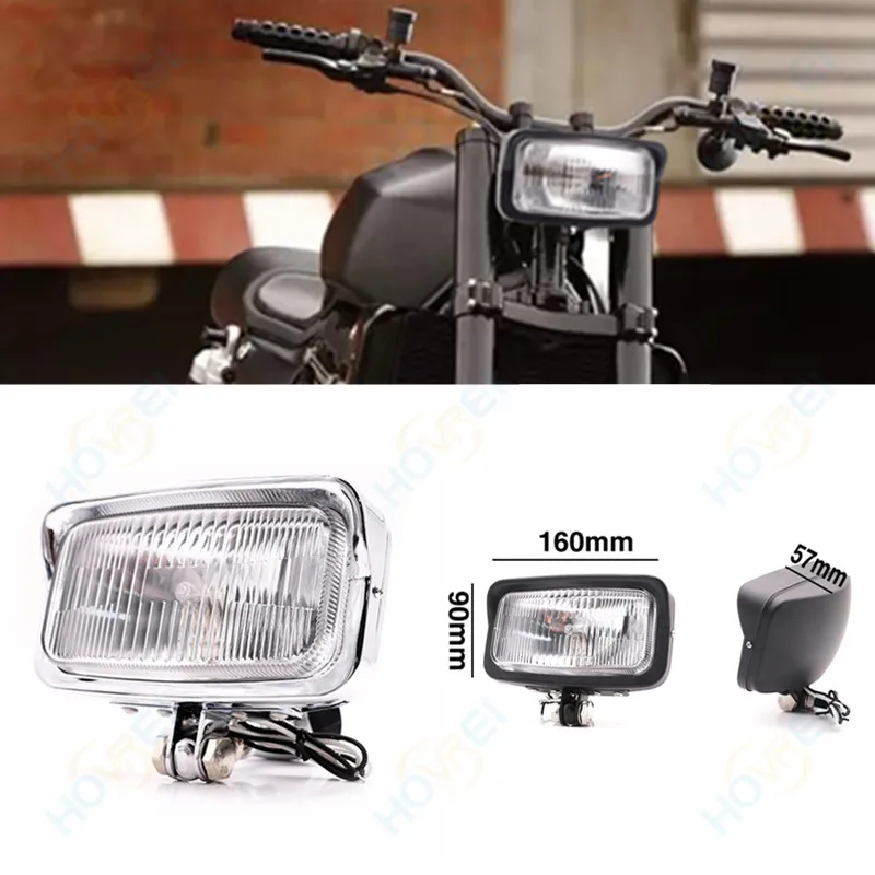 universal H4 55W vintage Motorcycle Square front Headlight Retro Running Light Cafe Racer head Lamp for Harley Chopper Bobber
universal H4 55W vintage Motorcycle Square front Headlight Retro Running Light Cafe Racer head Lamp for Harley Chopper Bobber