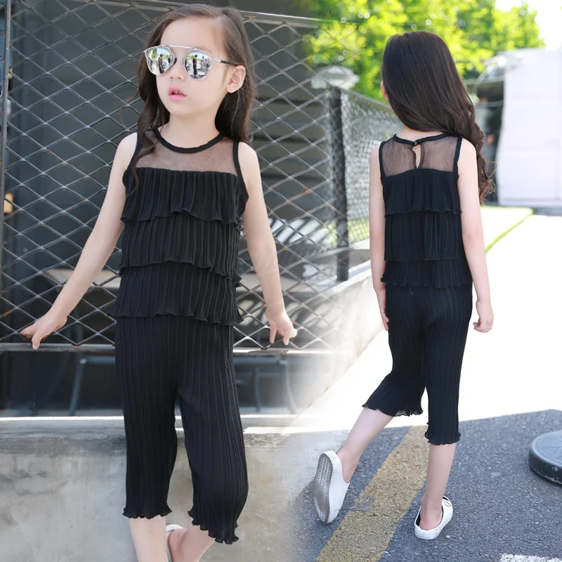 Kids Girls Clothing Set Summer 2019 New Layered Blouse & Wide Leg Pants 2 Pieces Girls Clothes Set for 4 6 8 10 12 years
Kids Girls Clothing Set Summer 2019 New Layered Blouse & Wide Leg Pants 2 Pieces Girls Clothes Set for 4 6 8 10 12 years