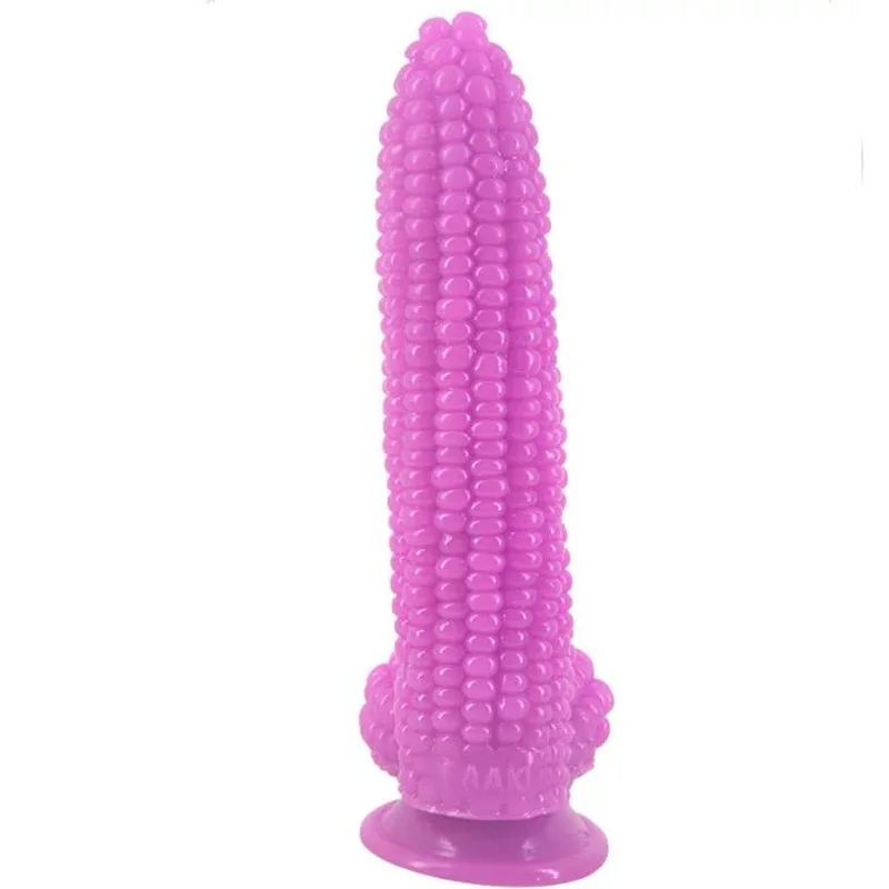Artificial Corn Plant Solid Dildo Sex Toys For Man Insert Anal Plug Corn Surface Big Dildo Penis Suction Cup Erotic Shop