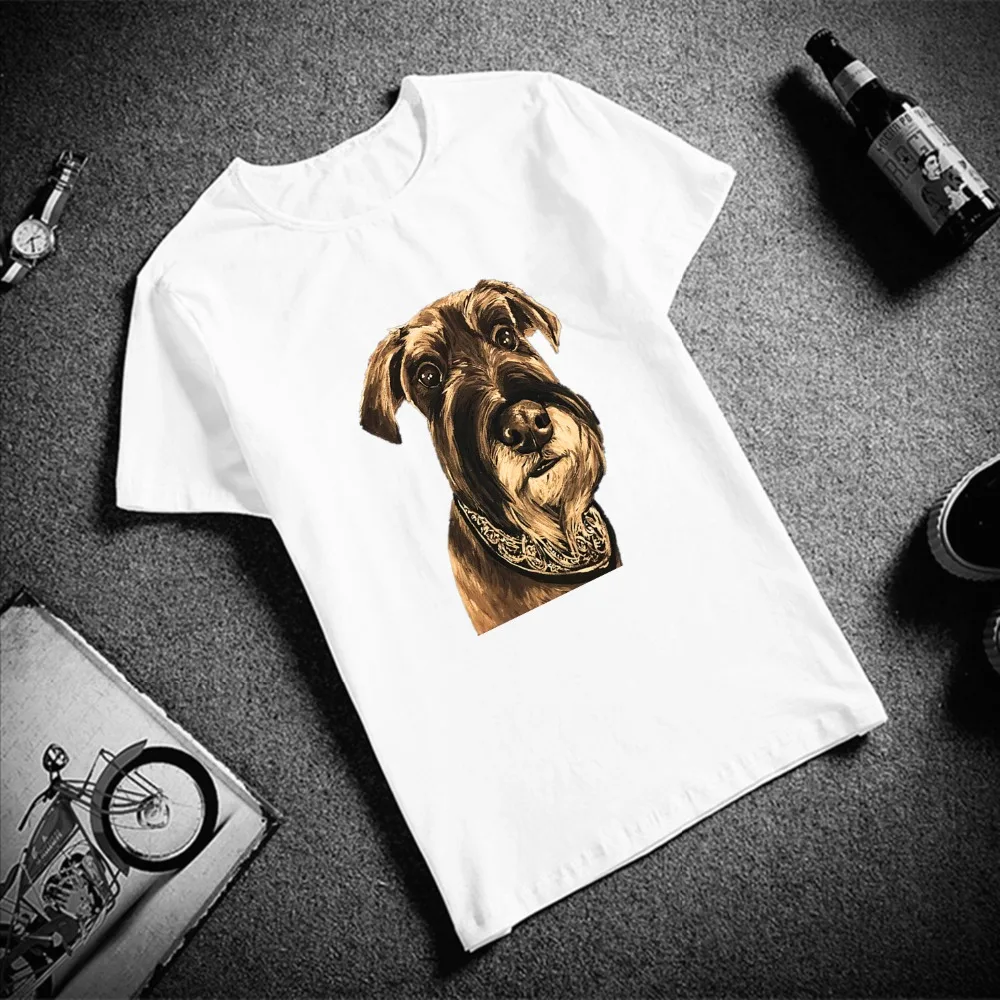 Fashion Short Sleeve T Shirt Men Schnauzer Watercolor Dog Artwork Printed 100% Cotton Top Tees Men O Neck T-Shirt Unisex TShirt
Fashion Short Sleeve T Shirt Men Schnauzer Watercolor Dog Artwork Printed 100% Cotton Top Tees Men O Neck T-Shirt Unisex TShirt