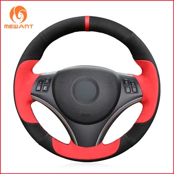 MEWANT Hand-stitched Black Red suede Car Steering Wheel Cover for BMW BMW E90 320i 325i 330i 335i E87 120i 130i 120d Accessories
MEWANT Hand-stitched Black Red suede Car Steering Wheel Cover for BMW BMW E90 320i 325i 330i 335i E87 120i 130i 120d Accessories