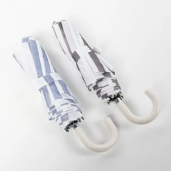 NEW FASHION STYLE Tri-Fold Bending Handle Umbrella Sun Protection Sun Umbrella Small Fresh Stripes Anti-UV Umbrella
NEW FASHION STYLE Tri-Fold Bending Handle Umbrella Sun Protection Sun Umbrella Small Fresh Stripes Anti-UV Umbrella