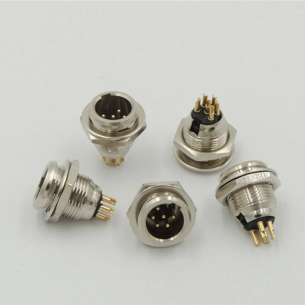 6 pin Male Mini XLR Audio Microphone Chassis Mount TB6M match TA6F Q-G connector
6 pin Male Mini XLR Audio Microphone Chassis Mount TB6M match TA6F Q-G connector
