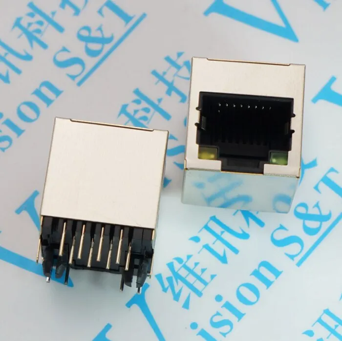 5PCS/LOT RJ45 5224 180-degree straight vertical cable shield with LED socket network socket Connector
5PCS/LOT RJ45 5224 180-degree straight vertical cable shield with LED socket network socket Connector