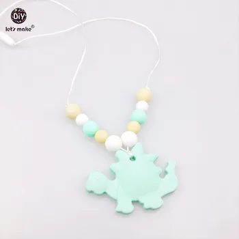 Let's Make Baby Teether Necklace Chew Silicone Beads Dinosaur Teething Toddler Toy Nursing Play Gym Food Grade Materials Charms
Let's Make Baby Teether Necklace Chew Silicone Beads Dinosaur Teething Toddler Toy Nursing Play Gym Food Grade Materials Charms