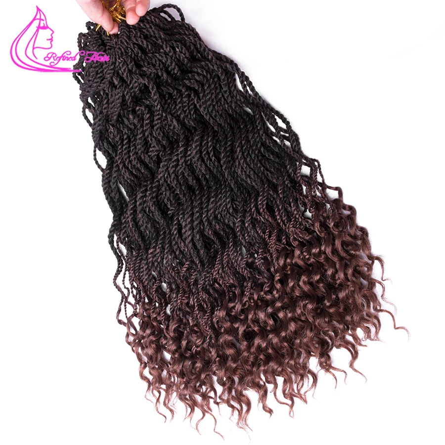 Refined Ombre Crochet Hair Curly Senegalese Twist 18" 24" Synthetic Crochet Braids 24Roots Braiding Hair Extensions
Refined Ombre Crochet Hair Curly Senegalese Twist 18" 24" Synthetic Crochet Braids 24Roots Braiding Hair Extensions