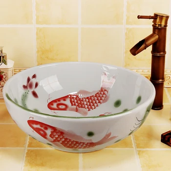 Fish Bathroom Cloakroom Europe Art wash basin Ceramic vessel Lavabo Counter Top Wash Basin Bathroom Sinks colored bathroom sinks
Fish Bathroom Cloakroom Europe Art wash basin Ceramic vessel Lavabo Counter Top Wash Basin Bathroom Sinks colored bathroom sinks