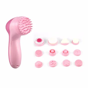 12 In 1 Female Multi-use Electrical Facial Cleansing Brush Body Face Massager Set with Skin Cleaning Sponge Women Facial Cleaner
12 In 1 Female Multi-use Electrical Facial Cleansing Brush Body Face Massager Set with Skin Cleaning Sponge Women Facial Cleaner