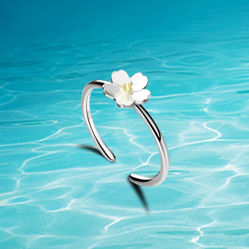 My best 1111!Women sterling silver ring,authentic 925 sterling silver ring.Sweet and romantic white ring flower
My best 1111!Women sterling silver ring,authentic 925 sterling silver ring.Sweet and romantic white ring flower