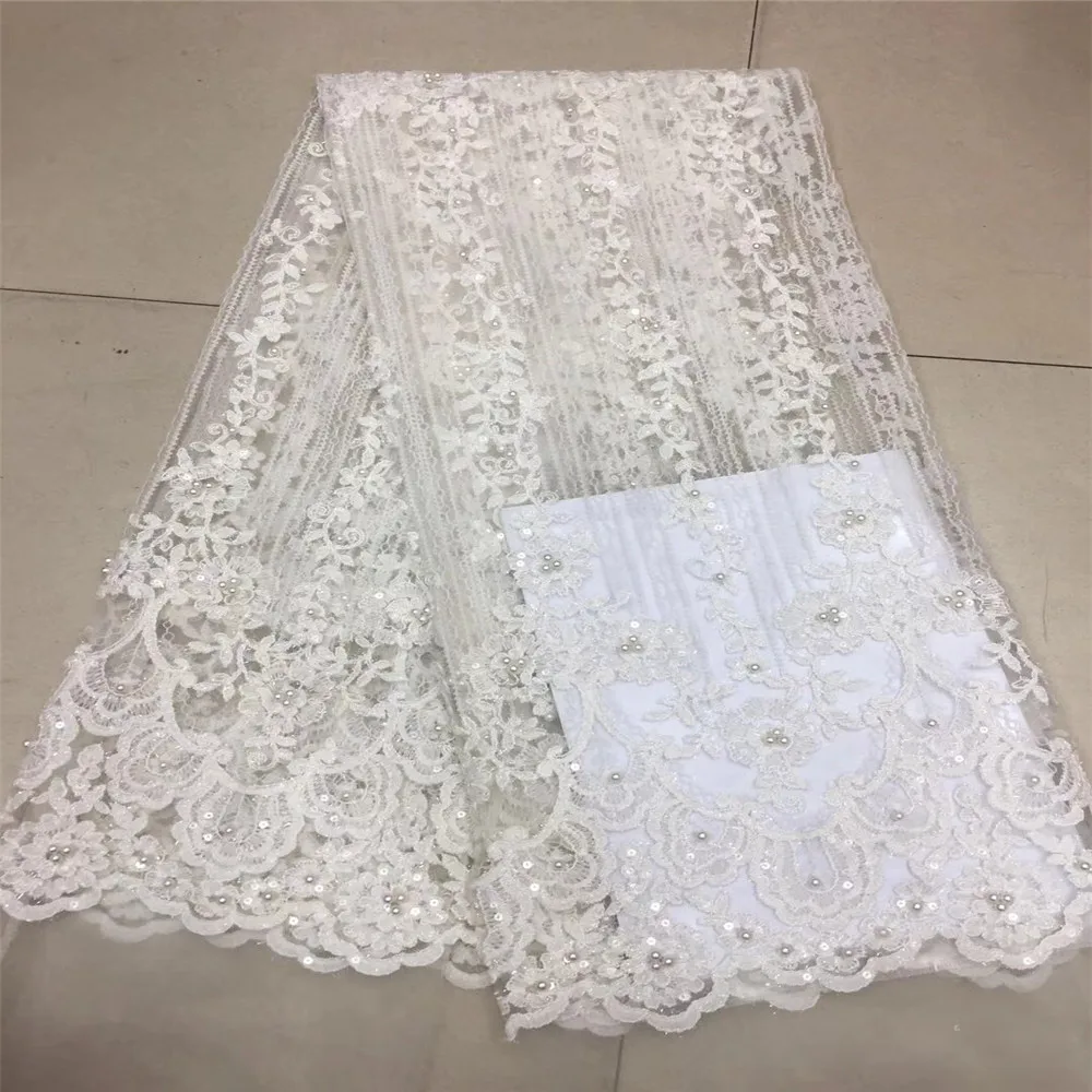2018 Newest Arrival Beautiful French beaded Lace Fabric Net White Fashionable African Lace Fabric For Party Dress HJ629-2
2018 Newest Arrival Beautiful French beaded Lace Fabric Net White Fashionable African Lace Fabric For Party Dress HJ629-2