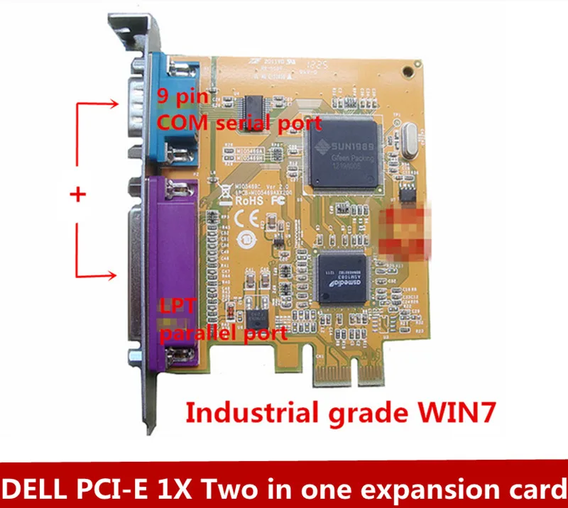 PCI-E 1X 25-контактный параллельный порт LPT + 9-Контактный Серийный порт COM, плата расширения 2-в-1 промышленного класса WIN7, все высокие перегородки
PCI-E 1X 25-контактный параллельный порт LPT + 9-Контактный Серийный порт COM, плата расширения 2-в-1 промышленного класса WIN7, все высокие перегородки