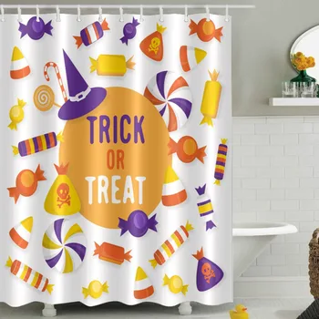 LB 180*180 Waterproof Scary Candy Halloween Trick Treat Shower Curtains Polyester Bathroom Curtain Fabric for Bathtub Home Decor
LB 180*180 Waterproof Scary Candy Halloween Trick Treat Shower Curtains Polyester Bathroom Curtain Fabric for Bathtub Home Decor