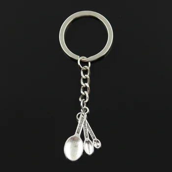 Fashion 30mm Key Ring Metal Key Chain Keychain Jewelry Antique Silver Color Plated Three Kitchen Spoon 31x20mm Pendant
Fashion 30mm Key Ring Metal Key Chain Keychain Jewelry Antique Silver Color Plated Three Kitchen Spoon 31x20mm Pendant