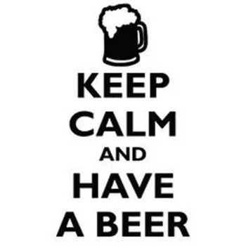 8.4X14.8CM KEEP CALM AND HAVE A BEER Interesting Vinyl Decal Car Sticker Car-styling S8-0634 
8.4X14.8CM KEEP CALM AND HAVE A BEER Interesting Vinyl Decal Car Sticker Car-styling S8-0634
