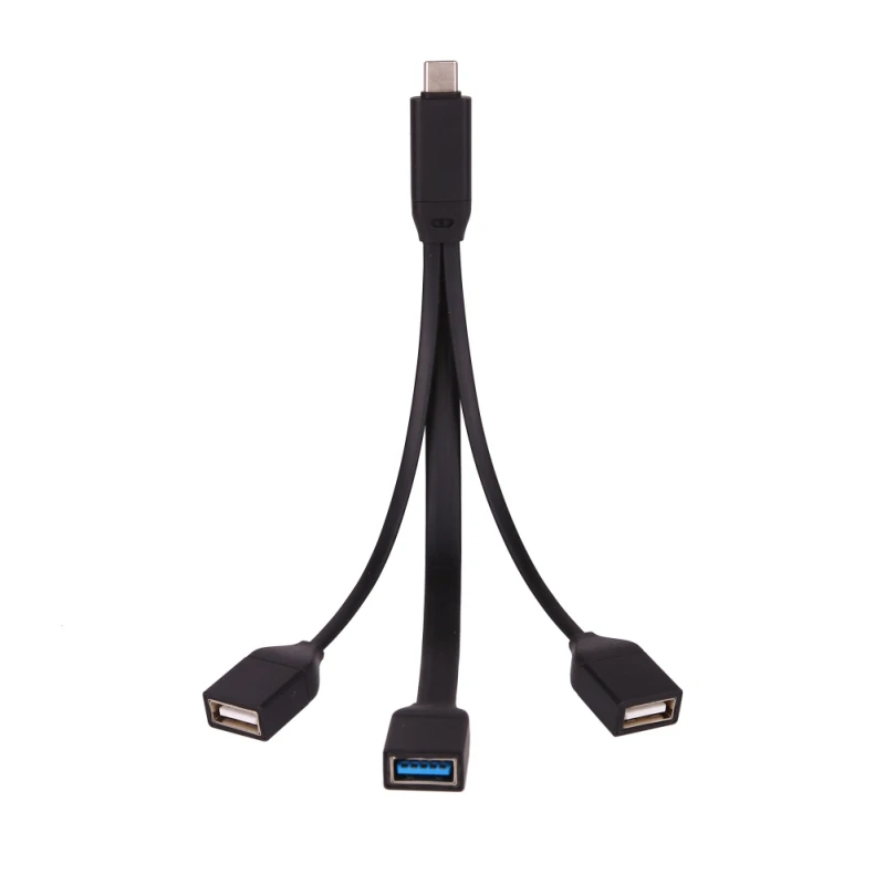 USB 3.1 Type C Male To 3 USB 3.0 2.0 Female Connector Hub Splitter Adapter Cable
USB 3.1 Type C Male To 3 USB 3.0 2.0 Female Connector Hub Splitter Adapter Cable