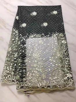 2019 High Quality Nigerian Lace Fabrics Black Gold African French Net Lace Fabric Rhinestones Embroidered Tulle Mesh Lace Fabric
2019 High Quality Nigerian Lace Fabrics Black Gold African French Net Lace Fabric Rhinestones Embroidered Tulle Mesh Lace Fabric